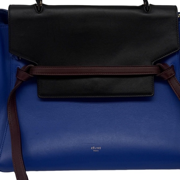 Celine Belt Bag Black and Blue in Excellent Condition - Picture 1 of 9